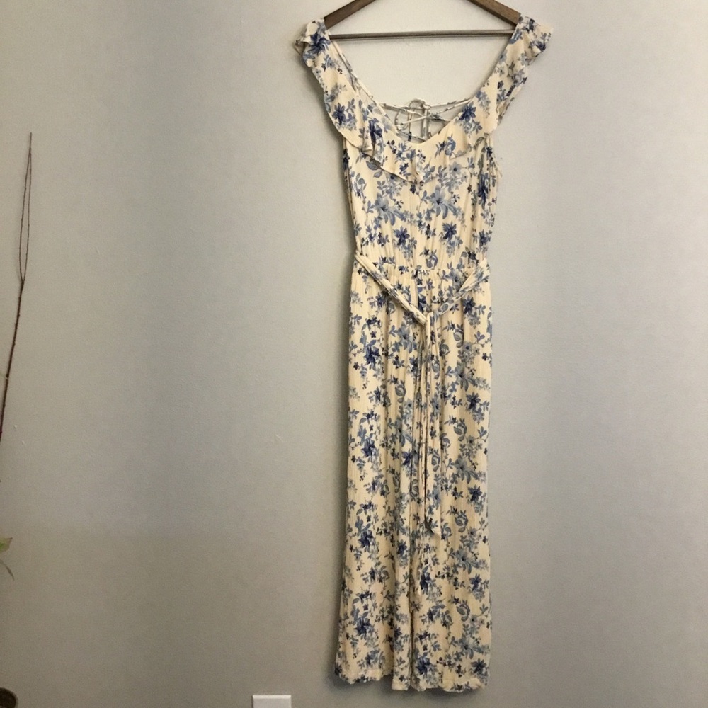 American Eagle Outfitters Floral Jumpsuit Sleeveless Size S - Picture 2 of 16